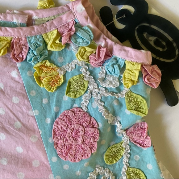 Beetlejuice Dress Size 12 Months New NWT Boutique boho handkerchief Baby girls - Picture 3 of 16